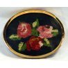 SPILLA MICRO MOSAICO MINIATURA PUNTO CROCE ROSE crosstitch CAMEO FLOREALE OVALE