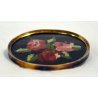 SPILLA MICRO MOSAICO MINIATURA PUNTO CROCE ROSE crosstitch CAMEO FLOREALE OVALE