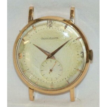 ANTICO OROLOGIO POLSO Jaeger Le Coultre MECCANICO anni 60 ORO 18k OLD GOLD WATCH