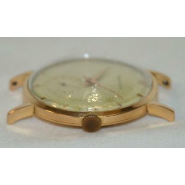 ANTICO OROLOGIO POLSO Jaeger Le Coultre MECCANICO anni 60 ORO 18k OLD GOLD WATCH