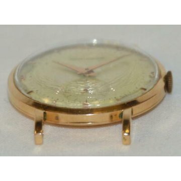 ANTICO OROLOGIO POLSO Jaeger Le Coultre MECCANICO anni 60 ORO 18k OLD GOLD WATCH