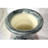 VASO Turi D'ALBISSOLA CERAMICA SMALTATA FIORI GRIGIO STRIATO ROSSO NERO POTTERY
