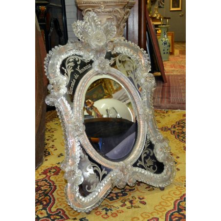 ANTICA SPECCHIERA PSICHE 900 CORNICE SPECCHIO MIRROR VENEZIANA MURANO VENEZIA