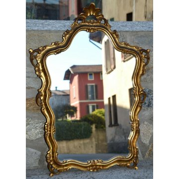 ANTICA SPECCHIERA Liberty CORNICE DORATA epoca 900 SPECCHIO OLD GOLDEN MIRROR