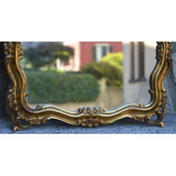 ANTICA SPECCHIERA Liberty CORNICE DORATA epoca 900 SPECCHIO OLD GOLDEN MIRROR