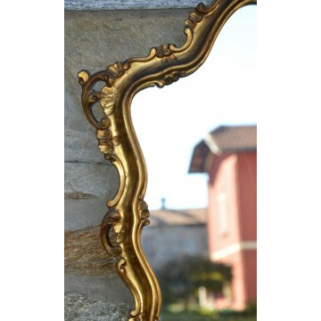 ANTICA SPECCHIERA Liberty CORNICE DORATA epoca 900 SPECCHIO OLD GOLDEN MIRROR