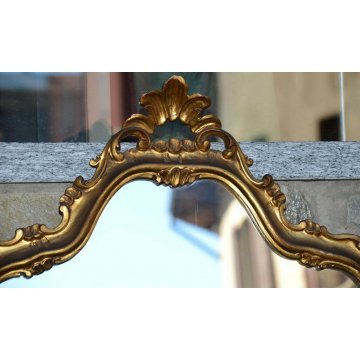 ANTICA SPECCHIERA Liberty CORNICE DORATA epoca 900 SPECCHIO OLD GOLDEN MIRROR