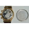 ANTICO OROLOGIO POLSO Pryngeps CHRONO Valjoux 7768 FASI LUNARI PLAQUE OR WATCH