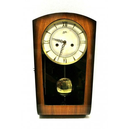 ANTICO OROLOGIO PENDOLO efbe MURO MECCANICO EPOCA 60/70 OLD WALL CLOCK PENDULUM