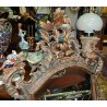 ANTICA SPECCHIERA LIBERTY 900 CORNICE SPECCHIO OLD GOLDEN MIRROR LEGNO QUADRO 