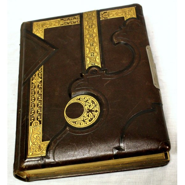 Album Fotografico In Pelle Vintage – 30 Fogli (60 Pagine) – 21,5x17 Cm – Scrapbook Fai Da Te Con Pagine Nere E Segnalibro