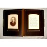 ANTICO ALBUM FOTOGRAFICO LIBERTY in PELLE  FAMILY PHOTO ALBUM BROWN LEATHER 1889