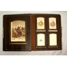 ANTICO ALBUM FOTOGRAFICO LIBERTY in PELLE  FAMILY PHOTO ALBUM BROWN LEATHER 1889