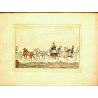 COPPIA ANTICHE LITOGRAFIE A COLORI FRANCESI H. Roulandson  B.Colnaghi ed London