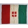 Bandiera Regno d'Italia con stemma Sabaudo