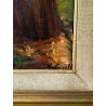 QUADRO SILVANO CASELLI FIRMATO PAESAGGIO CASA CAMPAGNA DIPINTO OLIO EPOCA ITALIA