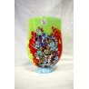 VASO Vetro artistico 033 SOFFIATO MURANO MURRINA DESIGN Imperio Rossi h 18 cm