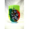 VASO Vetro artistico 033 SOFFIATO MURANO MURRINA DESIGN Imperio Rossi h 18 cm