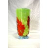 VASO Vetro artistico 033 SOFFIATO MURANO MURRINA DESIGN Imperio Rossi h 18 cm