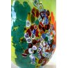 VASO Vetro artistico 033 SOFFIATO MURANO MURRINA DESIGN Imperio Rossi h 18 cm