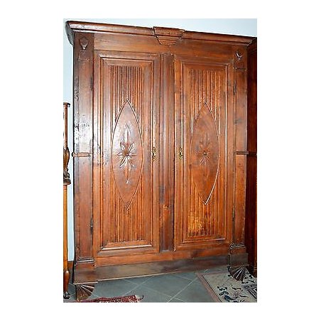 ANTICO ARMADIO GUARDAROBA PIEMONTESE PIOPPO epoca 700 DISPENSA ANCIENT WARDROBE