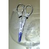 ANTICA GRANDE COPPA CRISTALLO FORBICI DENMARK HANS JENSEN UVA SCISSOR ARGENTO