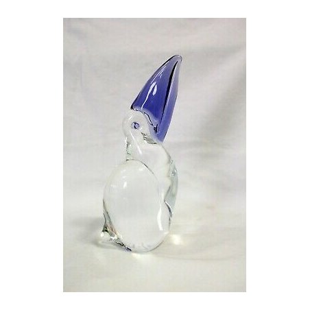 SCULTURA TUCANO Vincenzo Nason VETRO MURANO INCAMICIATO ART GLASS PAPERWEIGHT