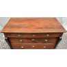 ANTICO COMO IMPERO 3 CASSETTI epoca 800 legno NOCE CASSETTONE mobile CASSETTIERA