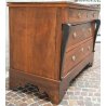 ANTICO COMO IMPERO 3 CASSETTI epoca 800 legno NOCE CASSETTONE mobile CASSETTIERA