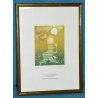 ANTICO QUADRO Pedroli INCISIONE epoca 1984 MILANO litografia ASTRATTO dipinto