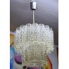 LAMPADARIO TRONCHI Toni Zuccheri VENINI  60 OLD ICE GLASS CHANDELIER corteccia