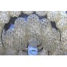 LAMPADARIO TRONCHI Toni Zuccheri VENINI  60 OLD ICE GLASS CHANDELIER corteccia