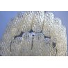 LAMPADARIO TRONCHI Toni Zuccheri VENINI  60 OLD ICE GLASS CHANDELIER corteccia