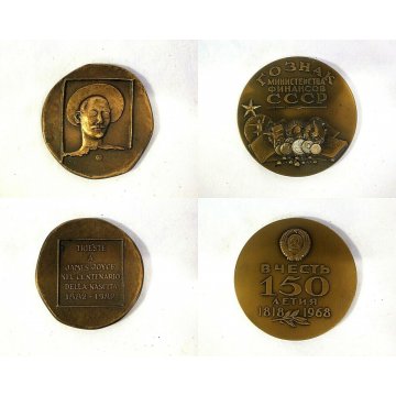 LOTTO 9 MEDAGLIE MEDALS BRONZO NUMISMATICA M.Mascherini Johnson Mistruzzi EPOCA