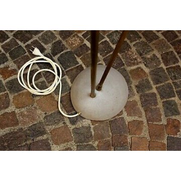 LAMPADA DA TERRA anni 40/50 DUE STELI DESIGN FLOOR LAMP MID CENTURY GERMANY OLD