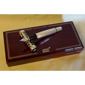 STILOGRAFICA Montblanc HOMMAGE J P Morgan LIM. EDITION Argento 925 FOUNTAIN PEN