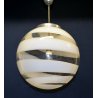RARO LAMPADARIO SFERA FASCE VASO VENINI MURANO DESIGN CARLO SCARPA 1940 LAMP 