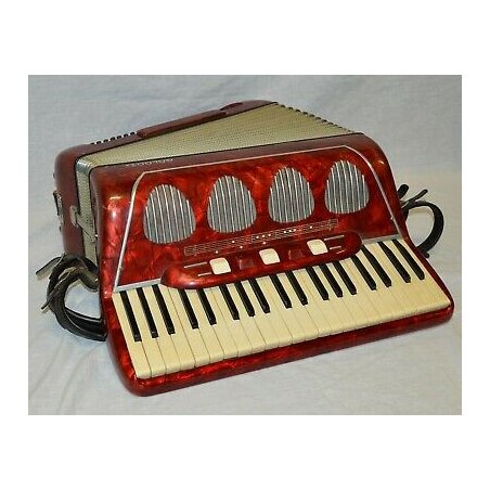 ANTICA FISARMONICA Galanti 120 BASSI EPOCA '900 STRUMENTO MUSICALE OLD ACCORDION
