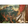 QUADRO DIPINTO su SETA P.T. Shen MADONNA BAMBINO PAESAGGIO CINESE PAINTING SILK 