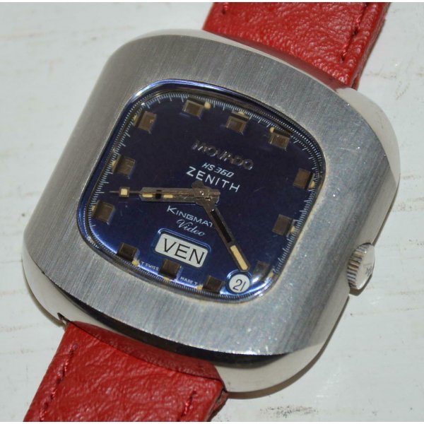 RARO Movado Zenith Kingmatic SUBSEA HS 360 orologio polso VINTAGE anni 70 WATCH