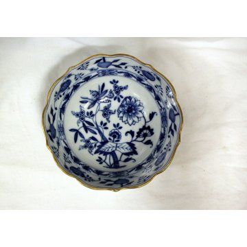 CIOTOLA CERAMICA SMALTATA Meissen GERMANY BIANCO COBALTO DECORO BLUE ONION