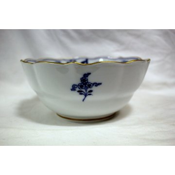 CIOTOLA CERAMICA SMALTATA Meissen GERMANY BIANCO COBALTO DECORO BLUE ONION