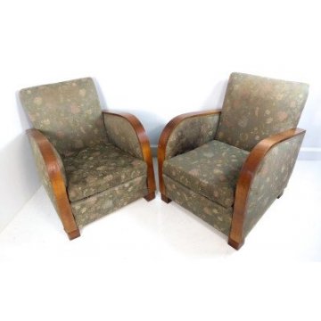 Poltrone Art Decò - stoffa...