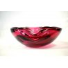 POSACENERE VETRO MURANO SOMMERSO TRASPARENTE ROSA VIOLA  ART GLASS PINK VIOLET