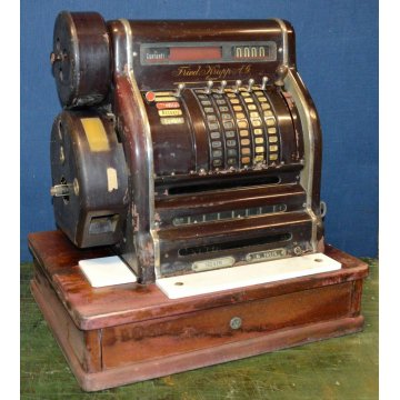 ANTICO REGISTRATORE CASSA meccanico KRUPP 152 VFM epoca 1910 OLD CASH REGISTER