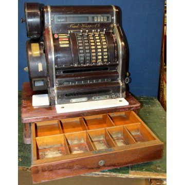 ANTICO REGISTRATORE CASSA meccanico KRUPP 152 VFM epoca 1910 OLD CASH REGISTER