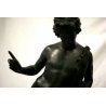 ANTICA SCULTURA STATUA BRONZO NARCISO di POMPEI NARCISSUS FONDERIA Sommer Napoli