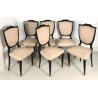 ANTICO SET DI SEI SEDIE PAOLO BUFFA SKY LEGNO VINTAGE DESIGN CHAIR ANNI 40 SEDIA