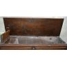 ANTICA CASSAPANCA PIEMONTESE epoca 1800 legno NOCE OLD WOOD CHEST BAULE NUZIALE