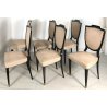 ANTICO SET DI SEI SEDIE PAOLO BUFFA SKY LEGNO VINTAGE DESIGN CHAIR ANNI 40 SEDIA